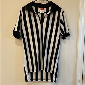 Rawlings Referee Black and White Striped Shirt
